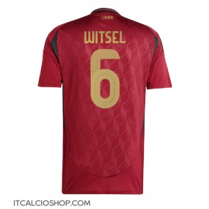 Belgio Axel Witsel #6 Prima Maglia Europei 2024 Manica Corta